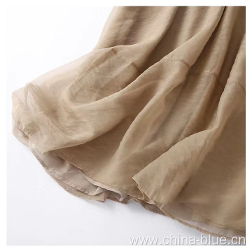 High quality ruffle ladies skirt